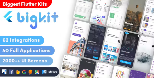 Flutter Biggest UI Kits And Flutter Big Materials - Flutter 3.0 UI KIT ...